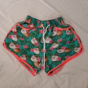 High waisted tropical breezy short  Size small